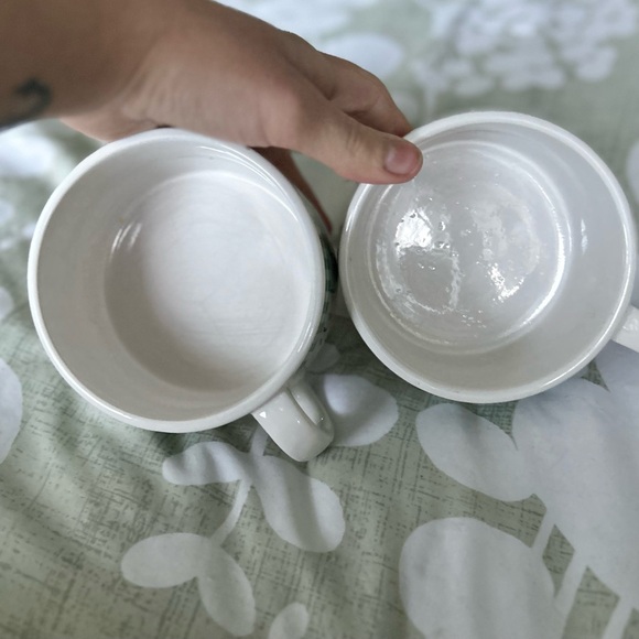 VTG Retro Rustic Farmhouse Cottagecore Kitchen Soup Bowl Mugs Set of 2 - Picture 4 of 7